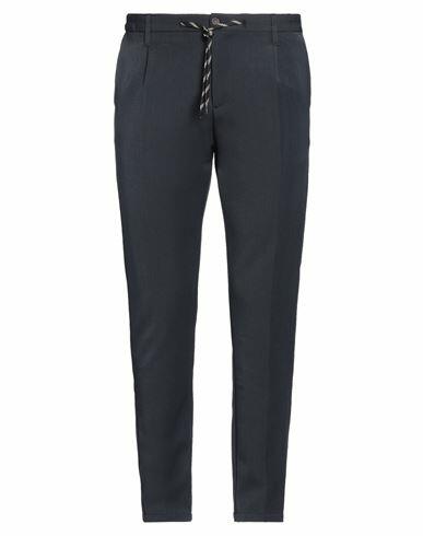 Daniele Alessandrini Homme Man Pants Midnight blue Polyester, Viscose, Elastane Cover