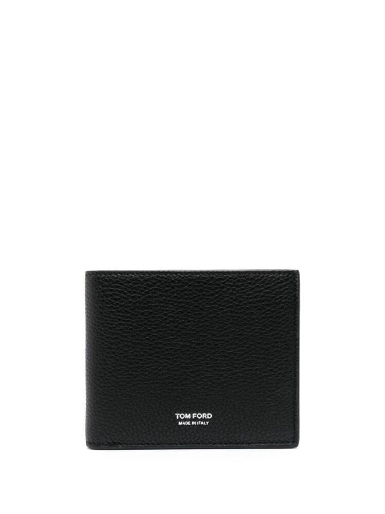 TOM FORD pebble leather wallet - Black Cover