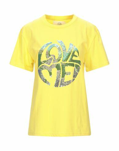 Alberta Ferretti Woman T-shirt Yellow Organic cotton Cover