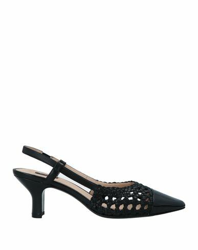 Pinko Woman Pumps Black Soft Leather Cover