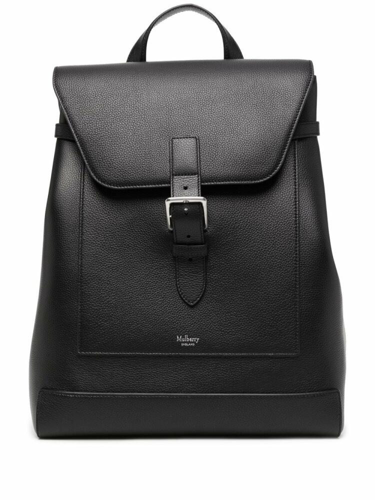 Mulberry Chiltern logo-embossed backpack - Black Cover