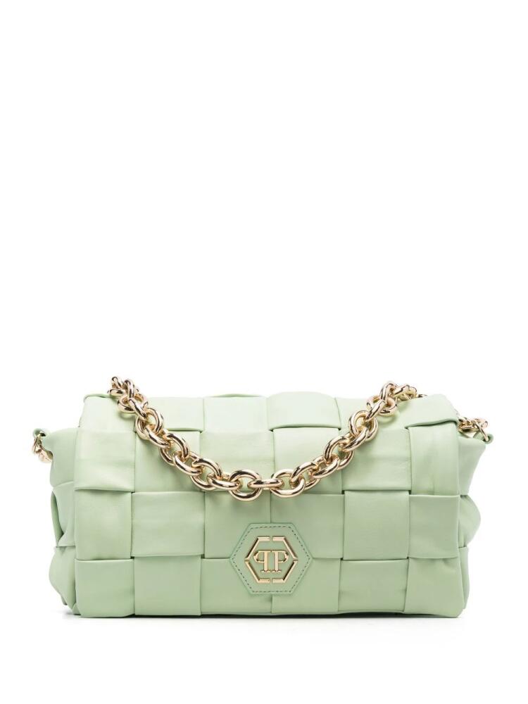 Philipp Plein interwined-design shoulder bag - Green Cover