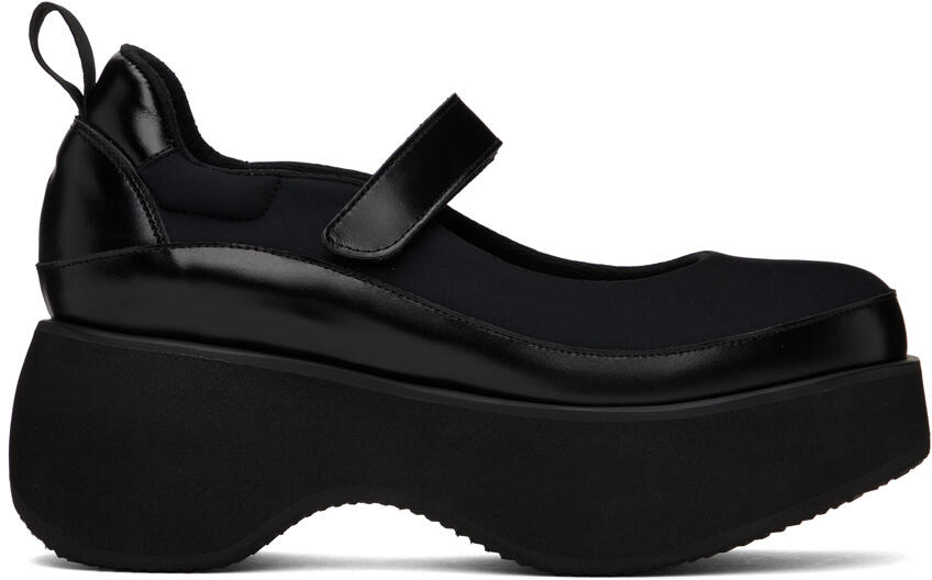 OPEN YY Black Platform Mary Jane Ballerina Flats Cover