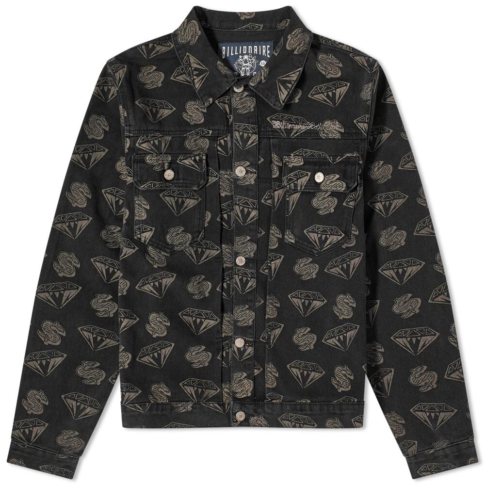 Billionaire Boys Club Men's Diamonds & Dollars Denim Jacket in Black Cover