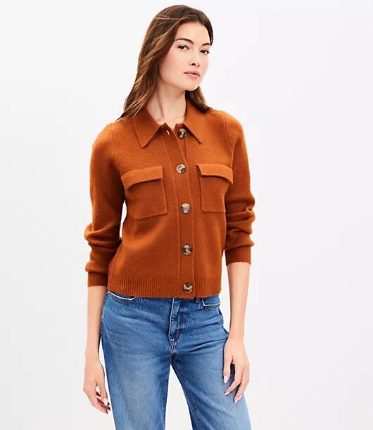 Loft Petite Shirt Sweater Jacket Cover