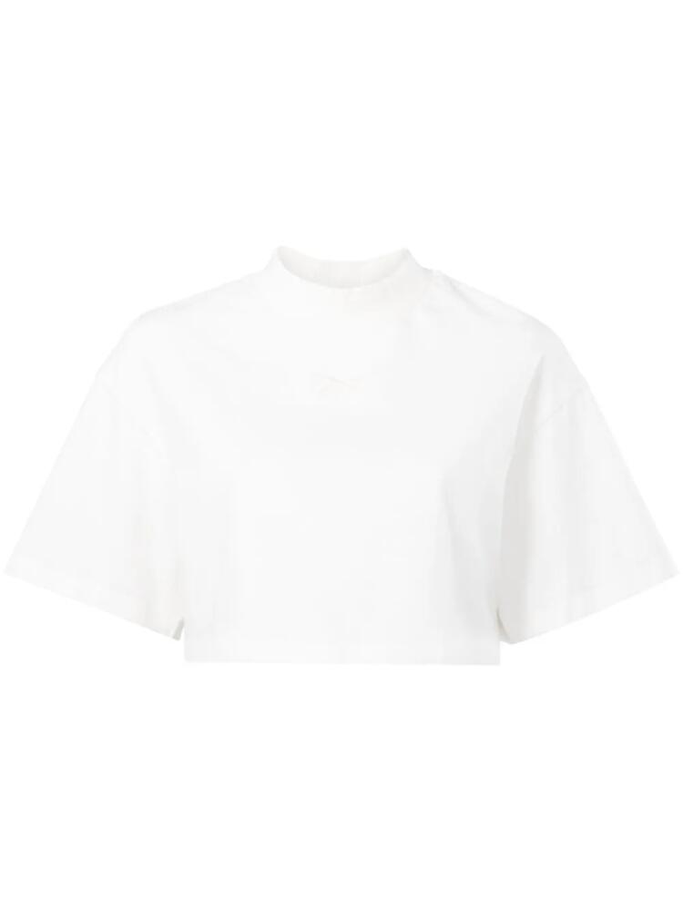 Reebok LTD Vector cropped cotton T-shirt - White Cover