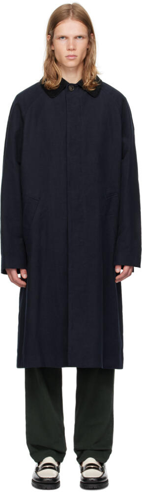 A.P.C. Navy Gaspard Rain Coat Cover