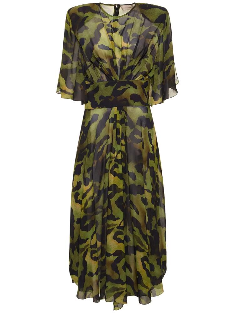 ALEXANDRE VAUTHIER Printed Georgette Long Dress Cover