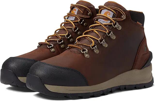 Carhartt Gilmore Waterproof 5 Alloy Toe Work Hiker (Dark Brown Oil Tanned) Men's Shoes Cover