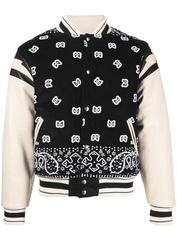 RHUDE bandana-print bomber jacket - Black Cover