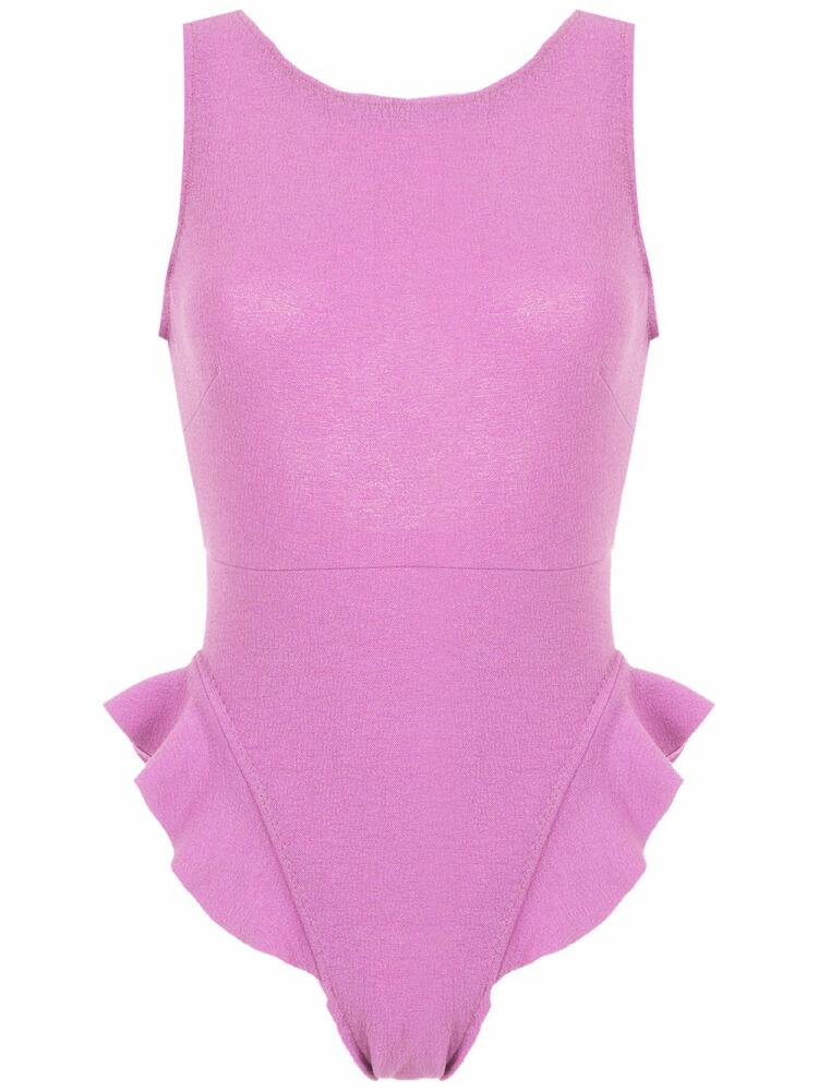 Clube Bossa Goya ruffle trim swimsuit - Pink Cover