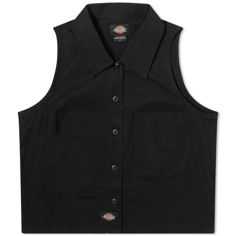 Dickies Women's Sleeveless Work Shirt in Black Cover