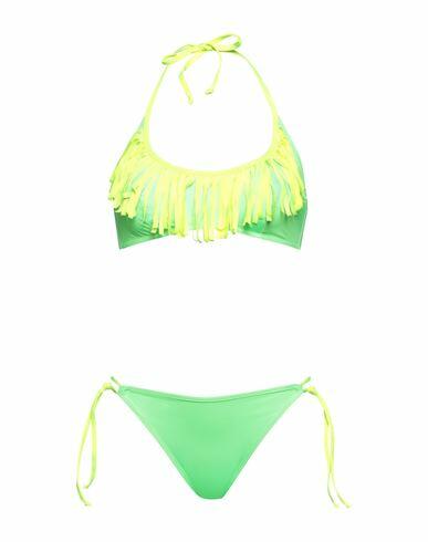 Twinset Woman Bikini Acid green Polyester, Elastane Cover