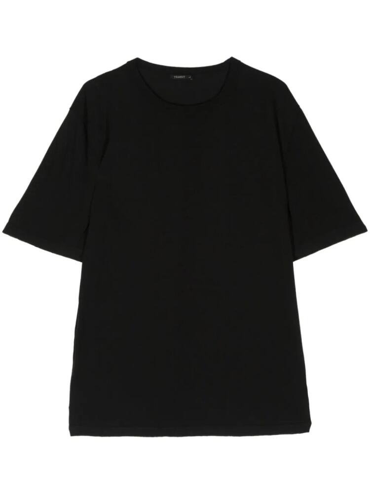 Transit round-neck cotton T-shirt - Black Cover