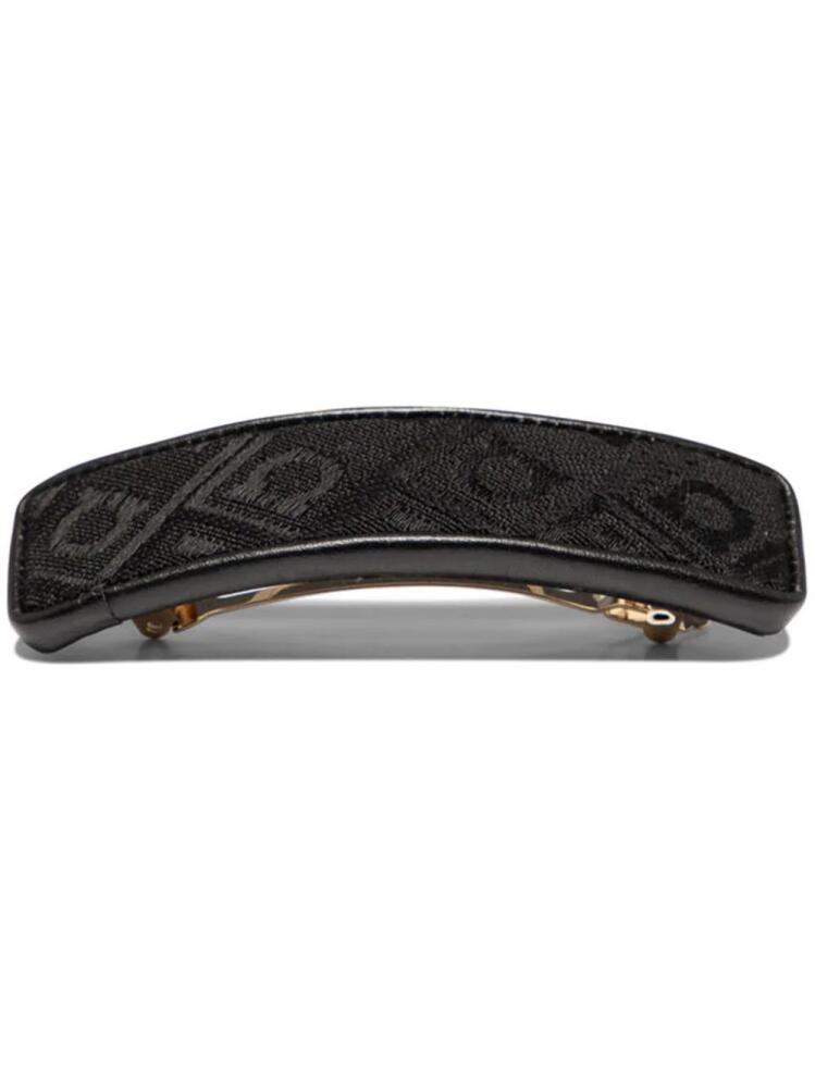 Ferragamo monogram rectangle hair clip - Black Cover