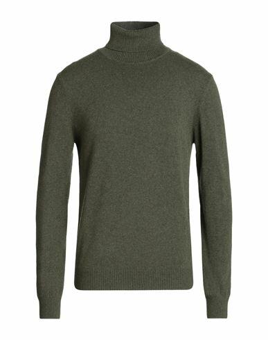 Daniele Fiesoli Man Turtleneck Military green Cashmere Cover