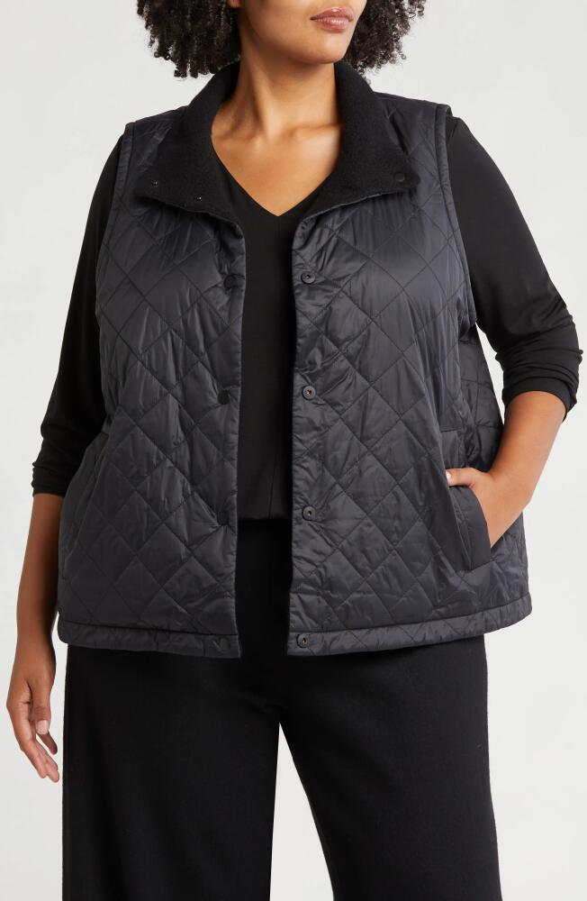 Eileen Fisher Reversible Quilted Vest (Plus)
in Black Cover