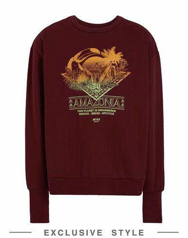 Myar X Yoox Mysw31 / Crewneck Sweatshirt Sweatshirt Burgundy Cotton Cover