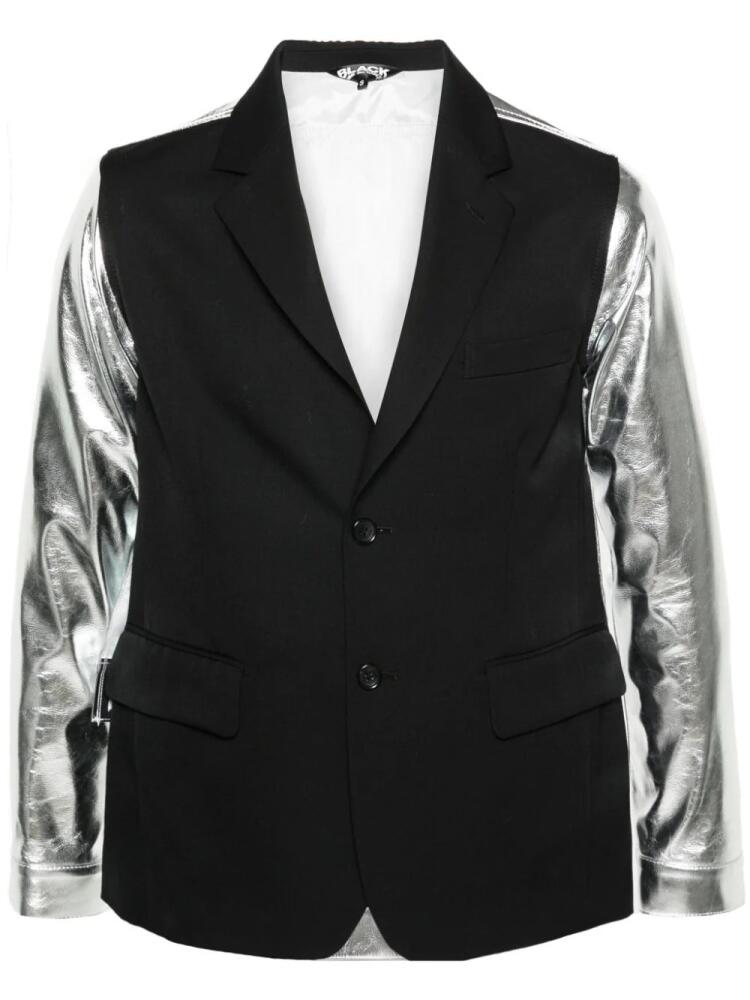 Black Comme Des Garçons patchwork panelled blazer Cover