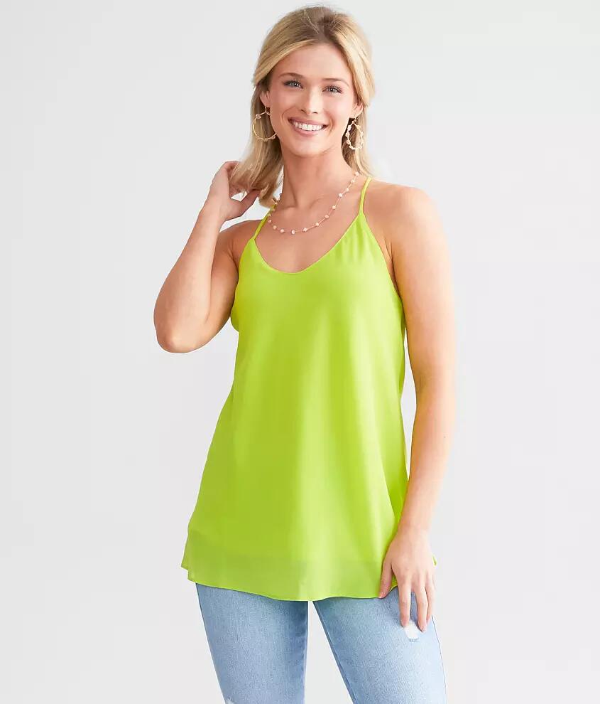 Hyfve Make Me Blush Chiffon Tank Top Cover