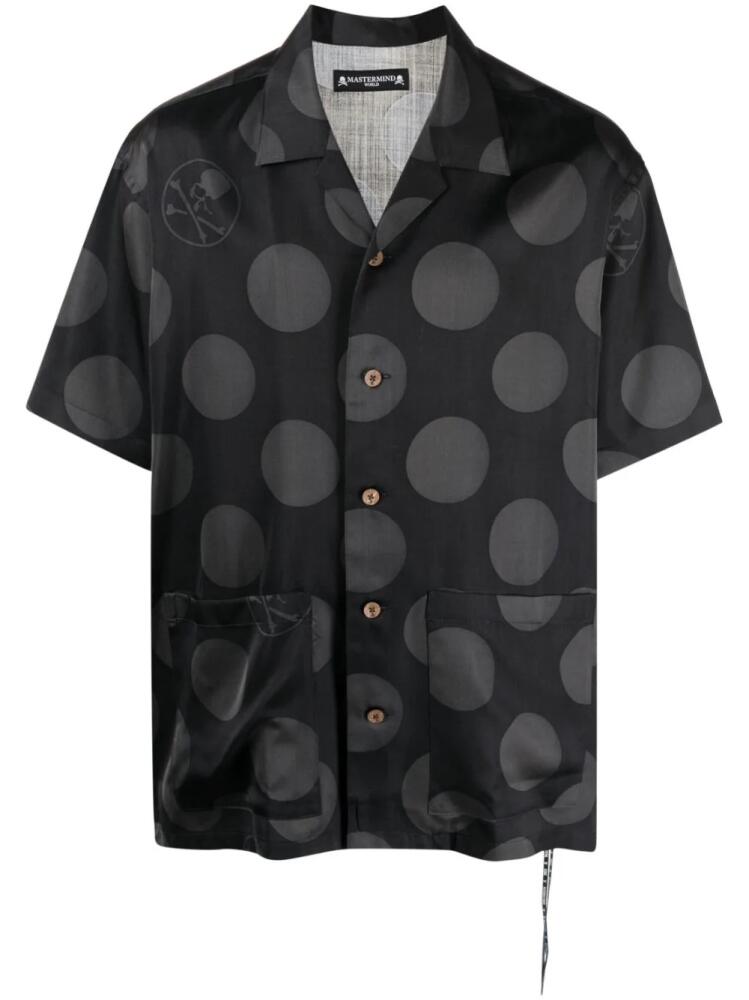 Mastermind Japan polka-dot silk shirt - Black Cover