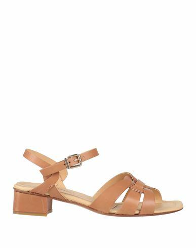 Jeannot Woman Sandals Tan Leather Cover