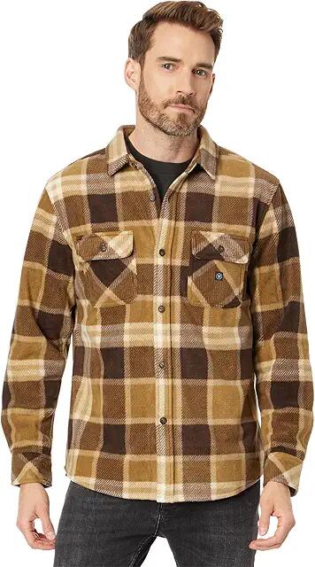 VISSLA Eco-Zy Long Sleeve Polar Flannel (Java) Men's Clothing Cover