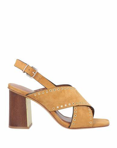 Lola Cruz Woman Sandals Camel Leather Cover