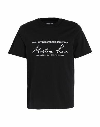 Martine Rose Man T-shirt Black Cotton Cover