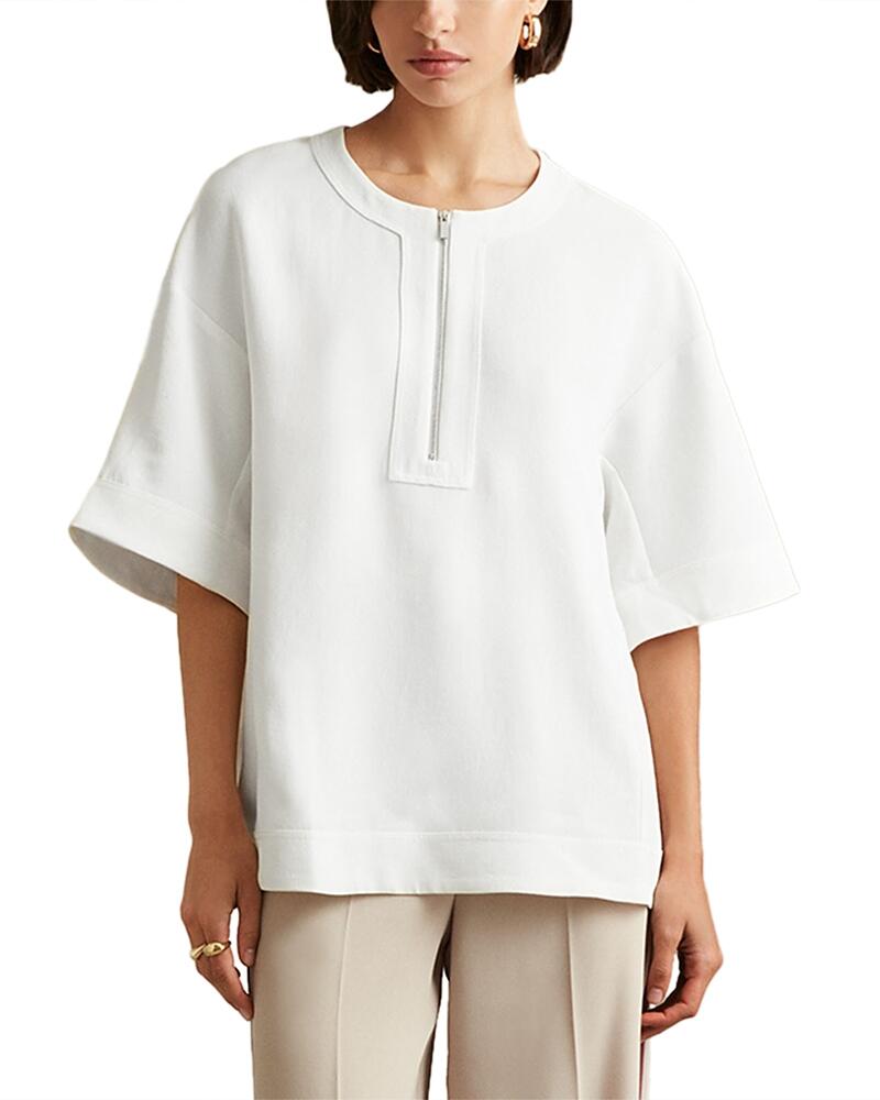 Reiss Via Zip Collar Tee Cover