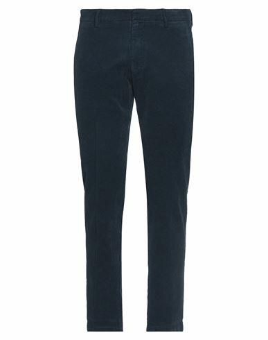 Gabardine Man Pants Blue Cotton, Elastane Cover