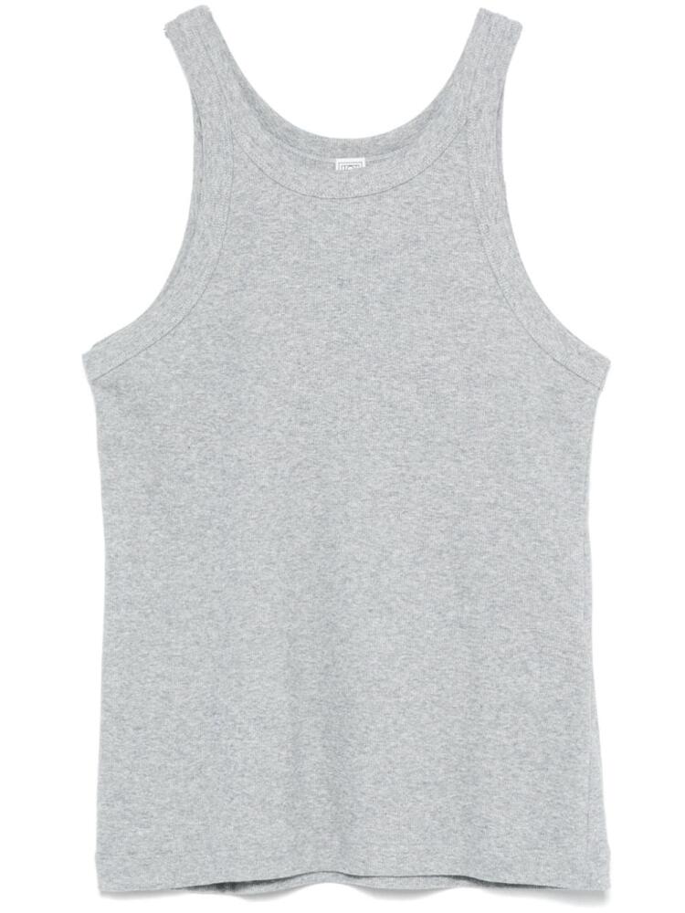 TOTEME curved ribbed tank top - Grey Cover