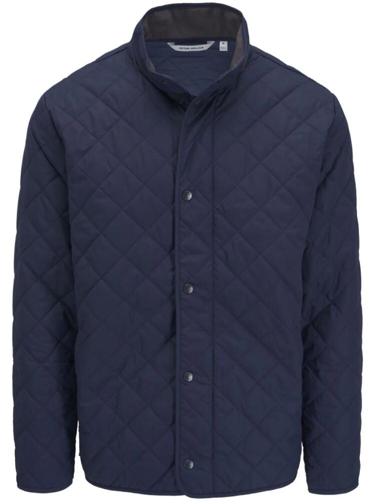 Peter Millar diamond-quilt jacket - Blue Cover