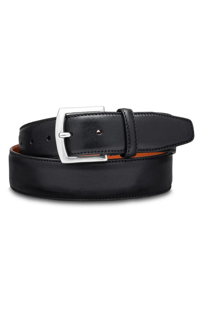 Bosca Castela Leather Belt in Black Cover