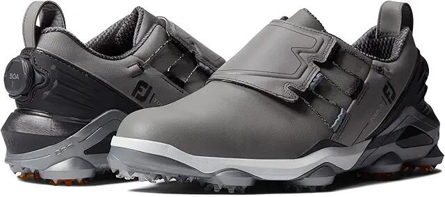 FootJoy Tour Alpha BOA Golf Shoes - Previous Season Style (Gray/Charcoal/Orange) Men's Shoes Cover