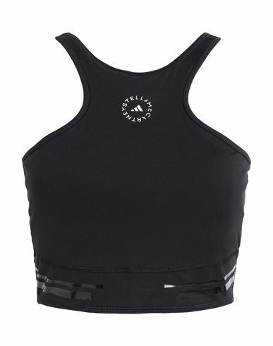 Adidas By Stella Mccartney Adidas By Stella Mccartney Truepace Running Crop Heat. rdy Woman Top Black Recycled polyester, Elastane Cover