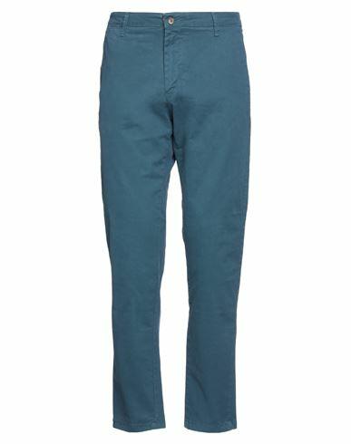 Rar Man Pants Navy blue Cotton, Elastane Cover