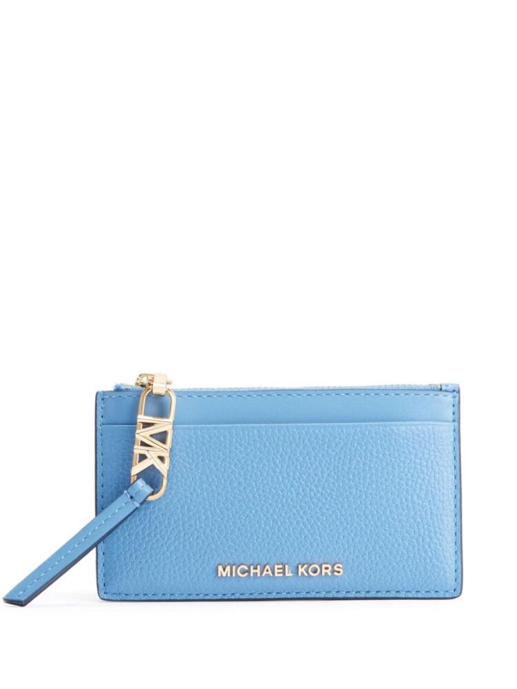 Michael Kors small Empire leather cardholder - Blue Cover