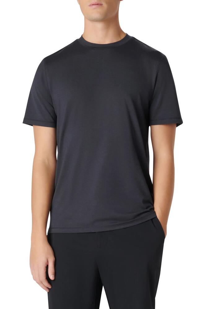 Bugatchi Crewneck Performance T-Shirt in Black Cover