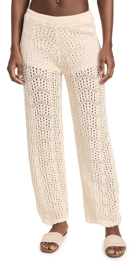 Line & Dot Poppie Crochet Pants Taupe Cover