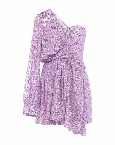 Amen Woman Mini dress Light purple Polyester, Cotton Cover