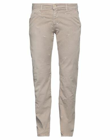 Massimo Rebecchi Man Pants Beige Cotton, Elastane Cover