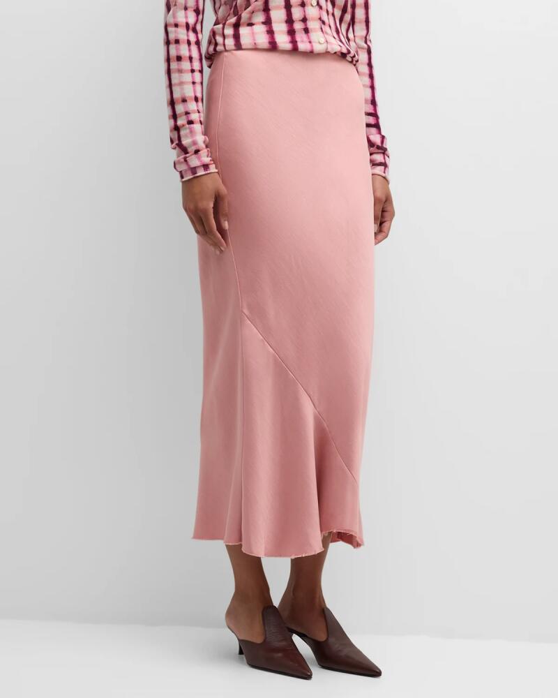 DOROTHEE SCHUMACHER Slouchy Elegance Straight Bias-Cut Midi Skirt Cover