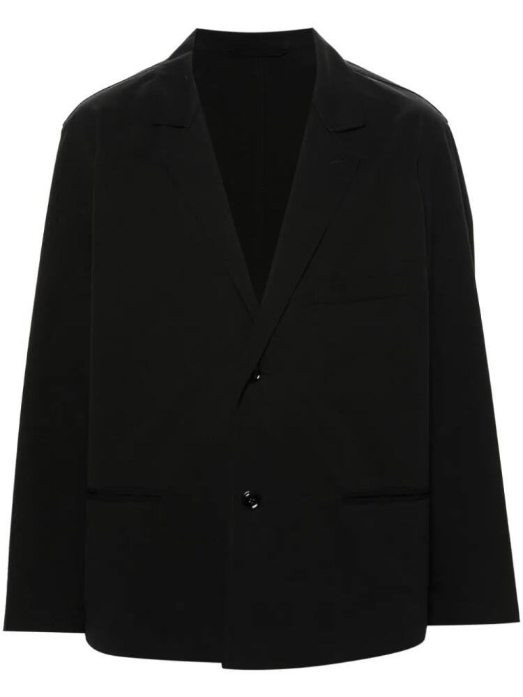 LEMAIRE single-breasted cotton blazer - Black Cover