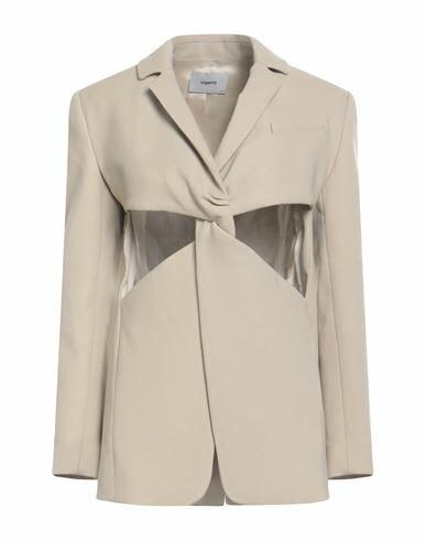 Coperni Woman Blazer Beige Polyester, Viscose, Elastane Cover