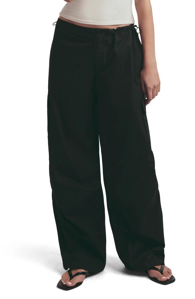 Favorite Daughter The Low Cotton Cargo Pants in Black Cover