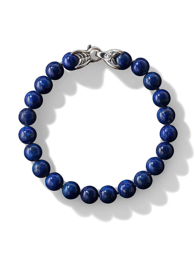 David Yurman sterling silver Spiritual Beads lapis bracelet - Blue Cover