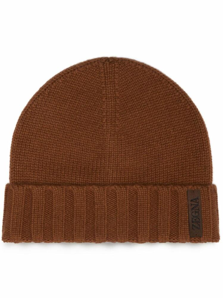 Zegna Oasi cashmere beanie - Brown Cover