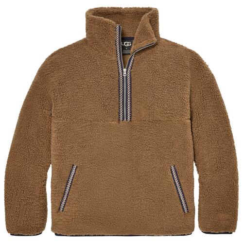 UGG Braid Half Zip Hoodie - Mens Chestnut/Wheat Cover