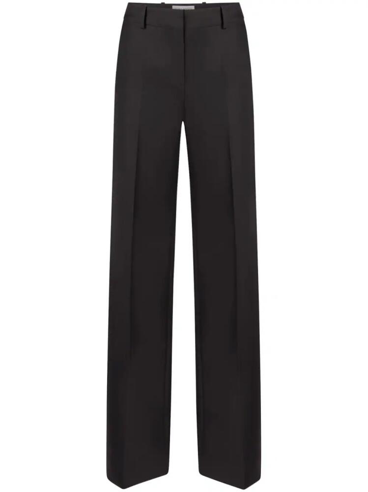 Nina Ricci Wide-Leg Wool Trousers - Black Cover